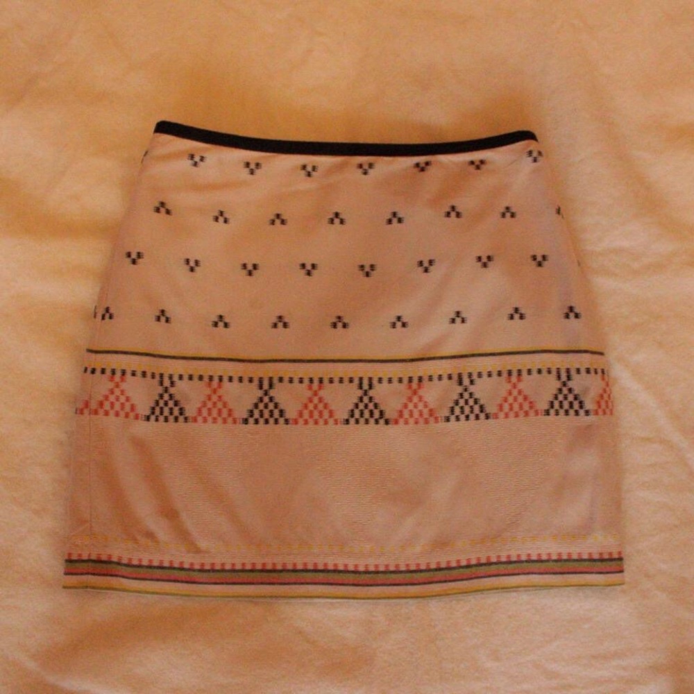 Orange and black Madewell skirt